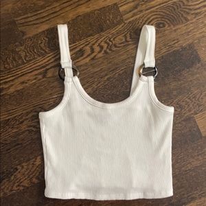 TOPSHOP WHITE CROP TOP